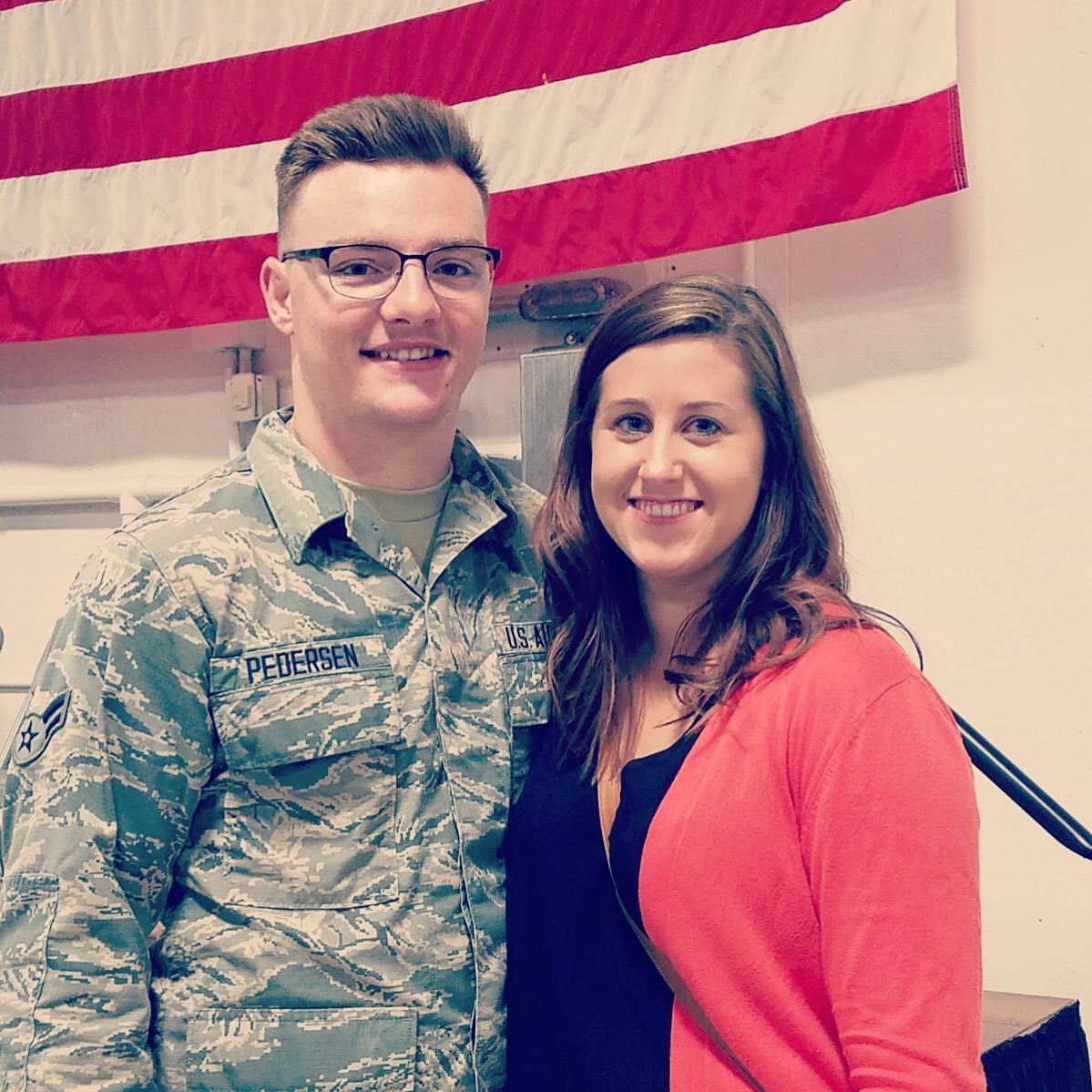Before deployment with my wife Michaela.