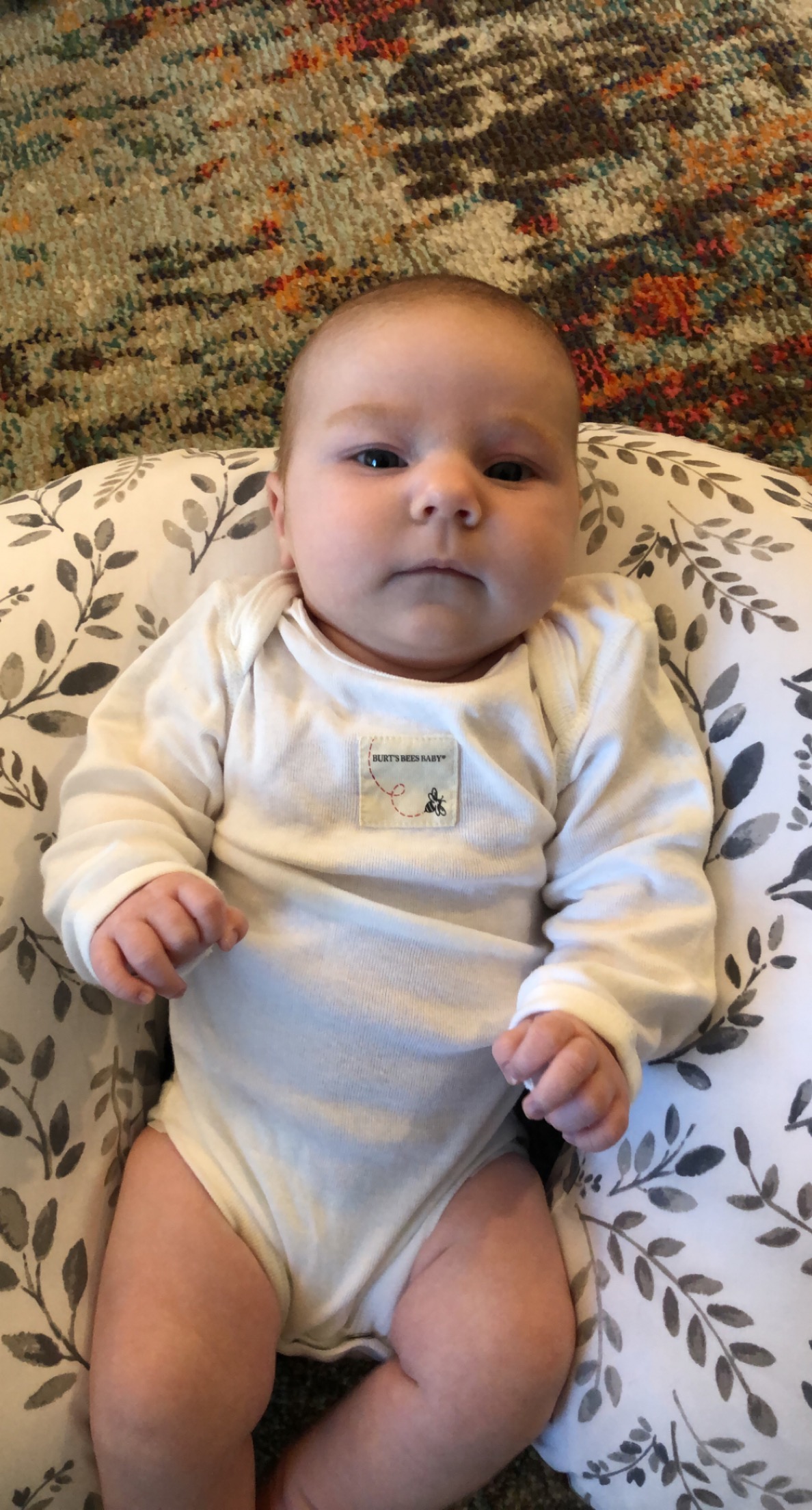 Me laying with Wren.